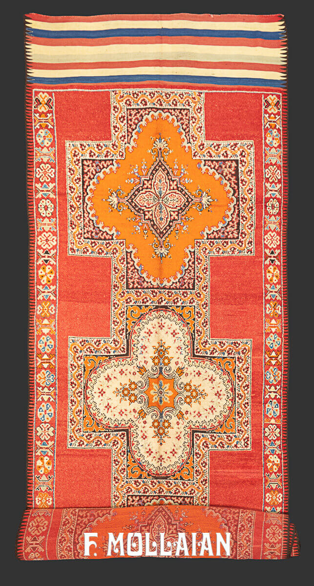 Red Field Rabbat-Marakesh Very long Gallery Size Rug n°:76602913